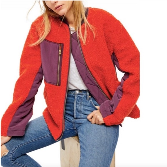 Free People Jackets & Blazers - NWT Free People Rivington Sherpa Jacket